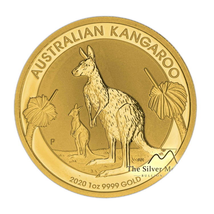 1 Troy ounce gouden munt Kangaroo 2020 voorkant