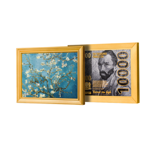 2 troy ounce zilveren munt Amandelbloesem Vincent van Gogh 2022 voorkant