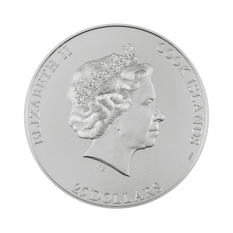 5 troy ounce zilveren munt Mount Vinson 2022 achterkant