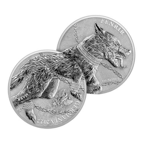 1 troy ounce silver coin Germania Fenrir 2022 front