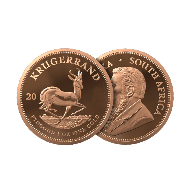 1 troy ounce gouden munt Krugerrand 2023 proof perspectief 1