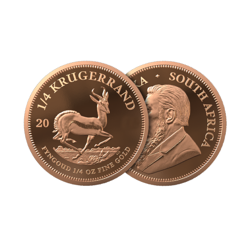 1/4 troy ounce gouden munt Krugerrand 2023 proof voorkant