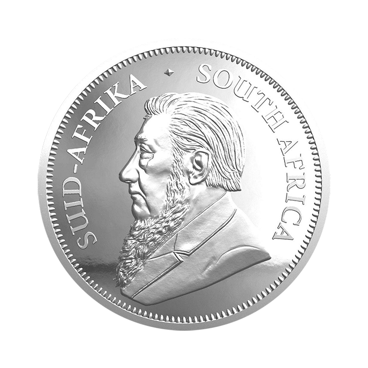 2 troy ounce zilveren munt Krugerrand 2023 proof achterkant