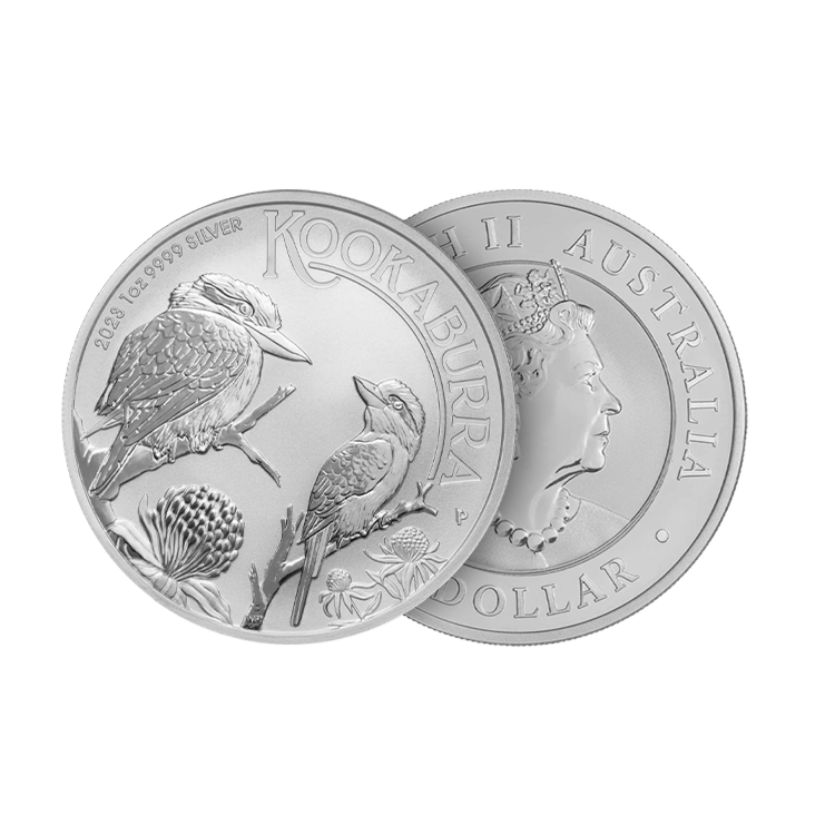 1 troy ounce zilveren munt Kookaburra 2023 perspectief 1