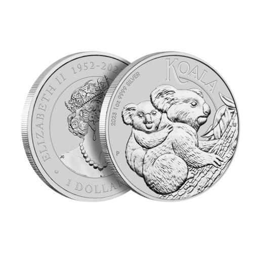 1 troy ounce zilveren munt Koala 2023 voorkant