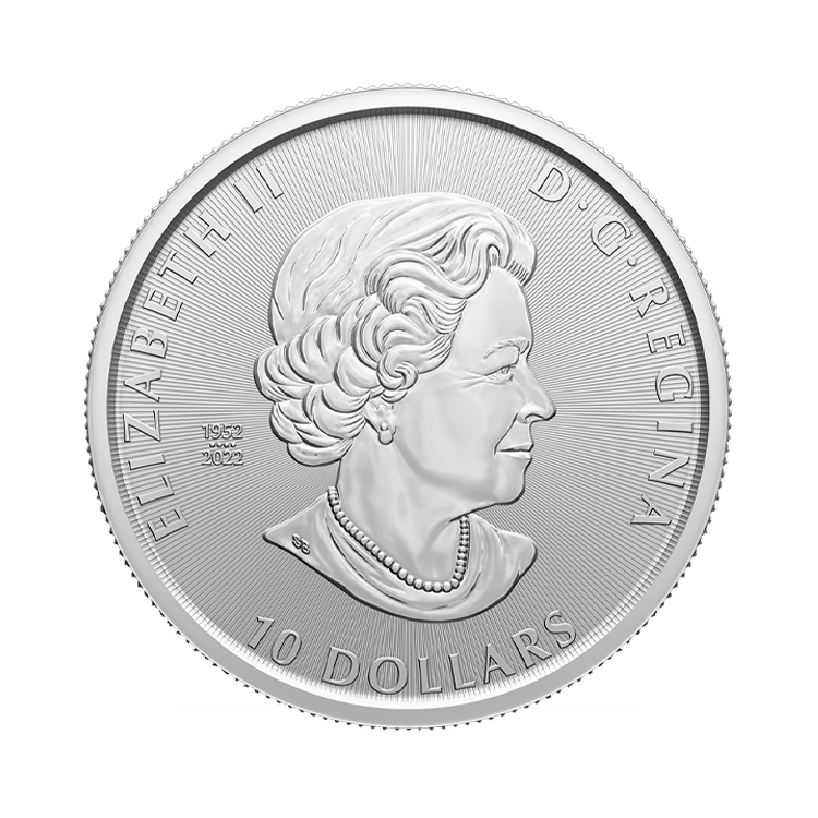 2 troy ounce zilveren munt Sabeltandtijger 2023 achterkant