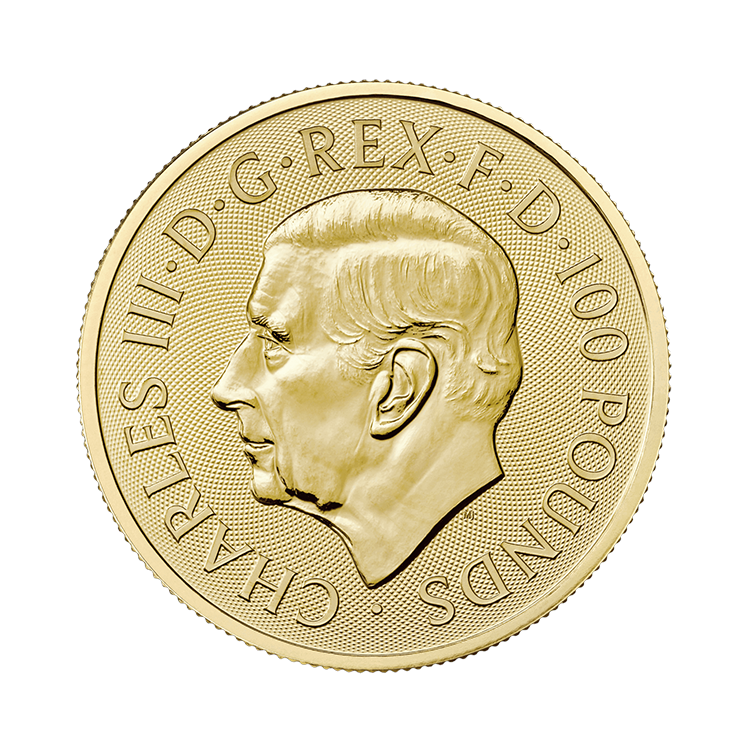 1 troy ounce gouden Merlin munt 2023 achterkant