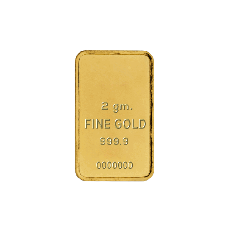 Goldbar 2 grams various producers back