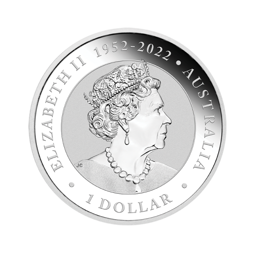 1 troy ounce zilveren Australian Emu munt 2023 voorkant