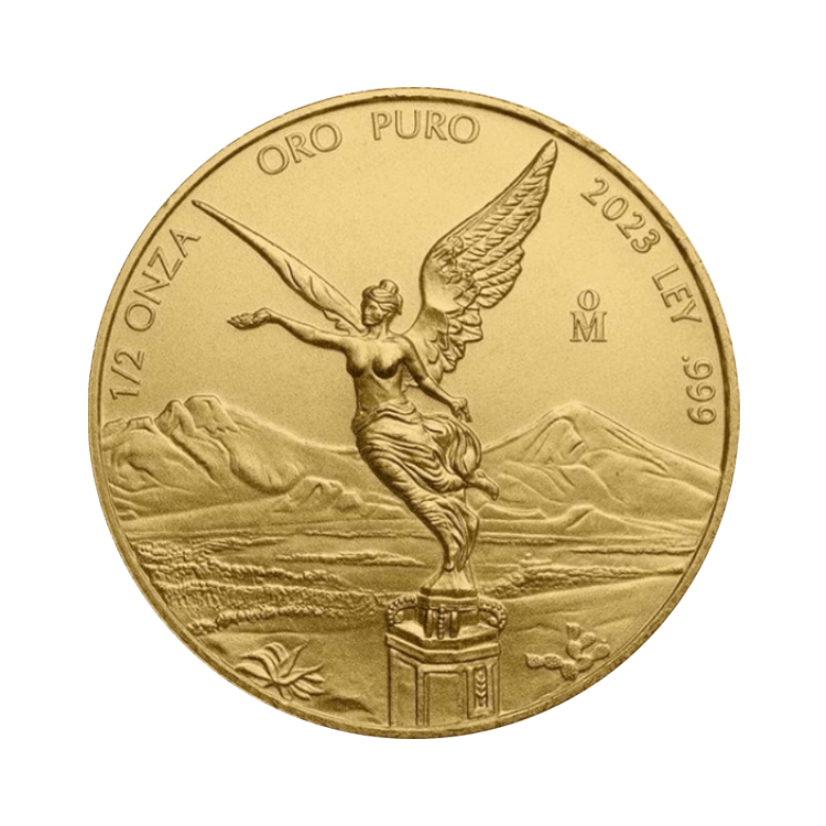 1/2 troy ounce gouden munt Mexican Libertad 2023 voorkant