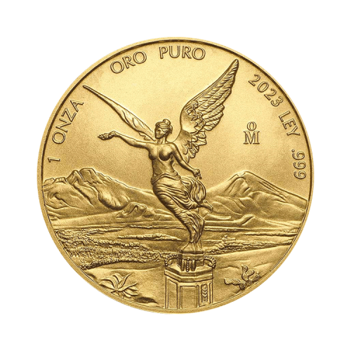 1 troy ounce golden coin Mexican Libertad 2023 front