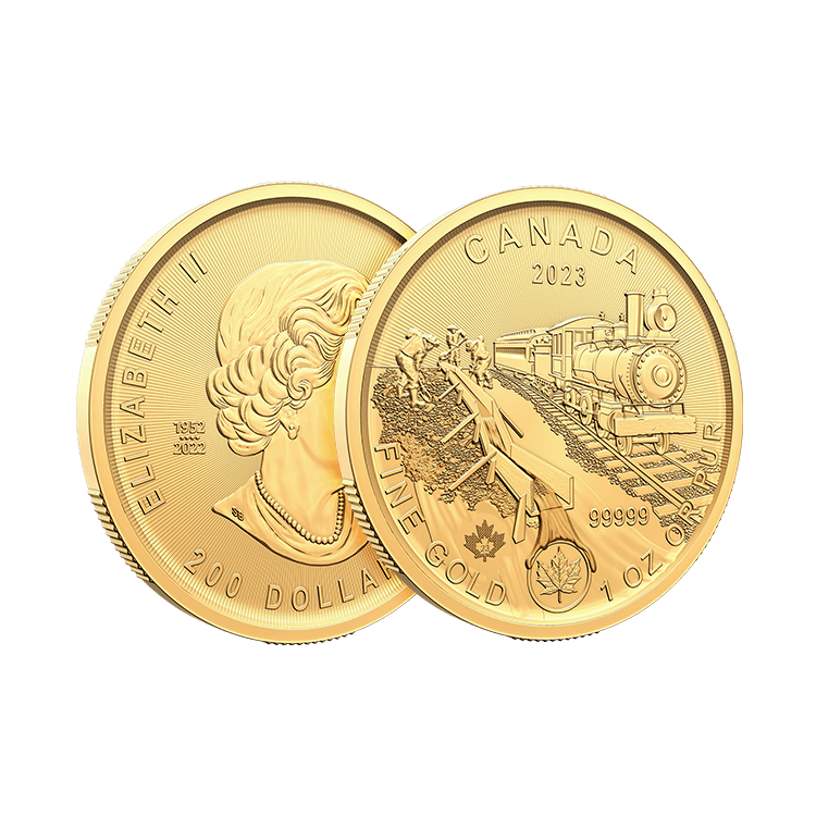 1 troy ounce gouden munt Klondike - Gold Rush 2023 perspectief 2