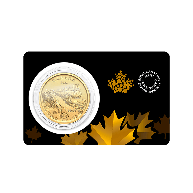 1 troy ounce gouden munt Klondike - Gold Rush 2023 perspectief 3