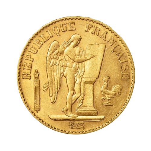 Golden 20 Franc Génie - various years front