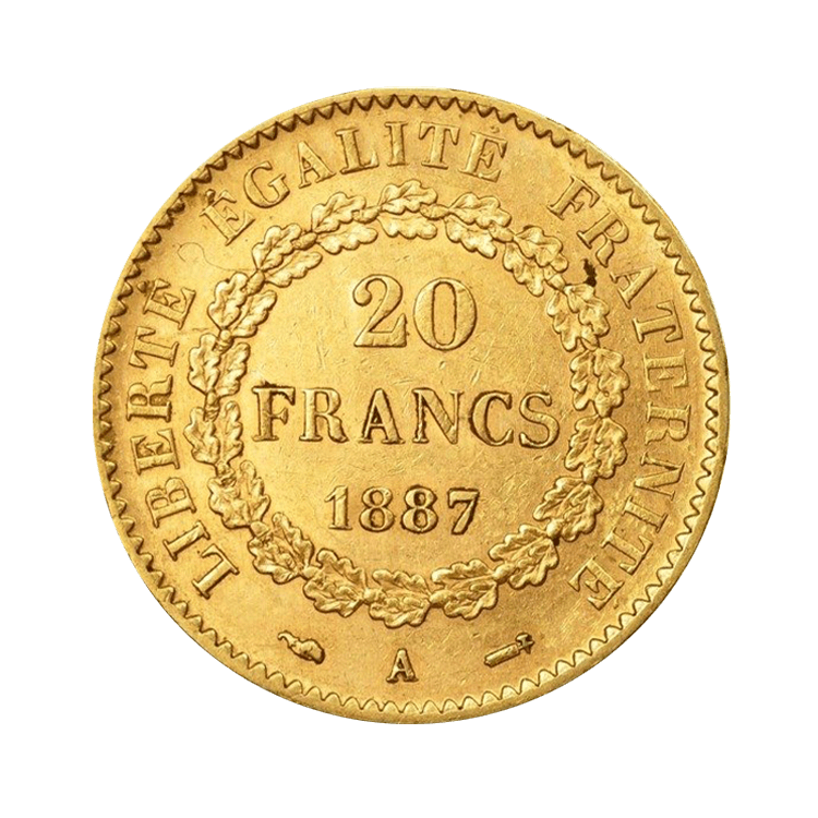 Golden 20 Franc Génie - various years back