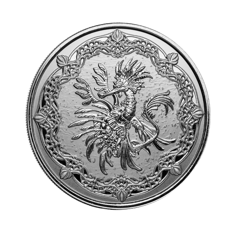 1 troy ounce silver coin Sea dragon 2022 prooflike front