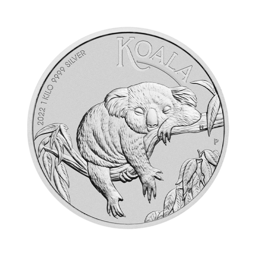 1 kilogram silver Koala coin 2022 front