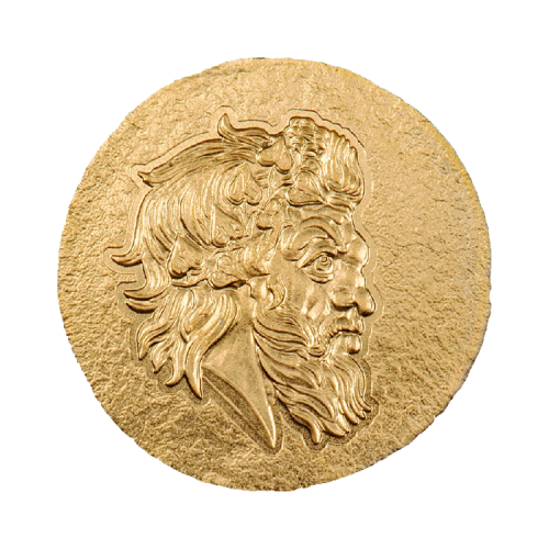 0.5 gram golden coin Pan, Panticapaeum 2023 front