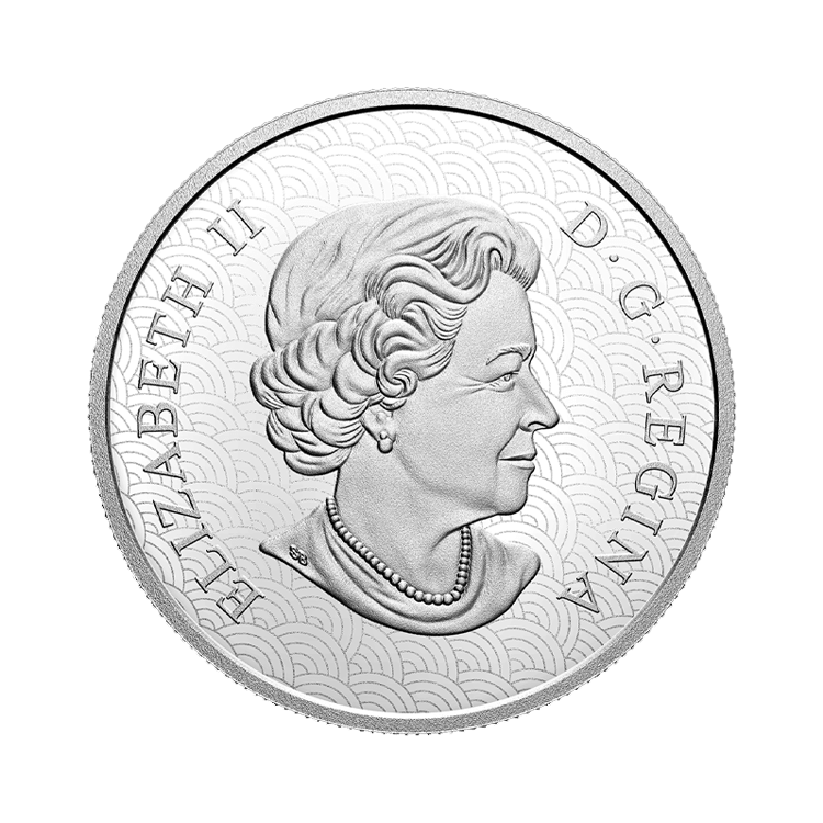 1 Troy ounce zilveren munt Lunar 2022 Proof jaar van de tijger achterkant