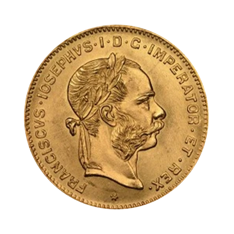 Gouden munt 4 Florin achterkant