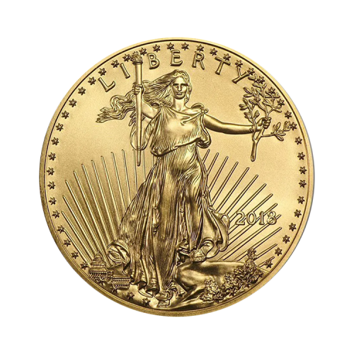 1/2 troy ounce gouden American Eagle voorkant