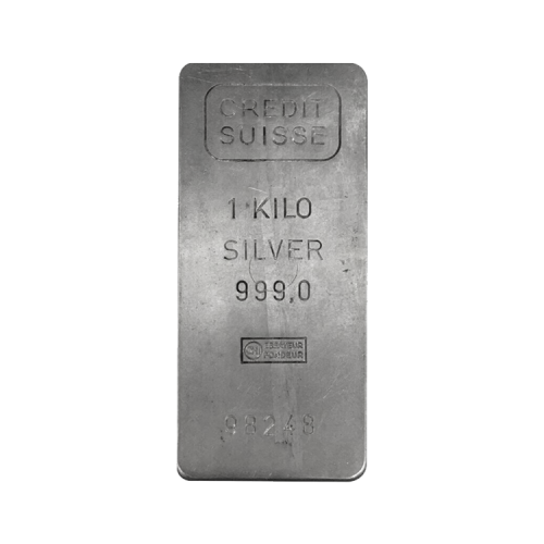 1 kilo silver bar front