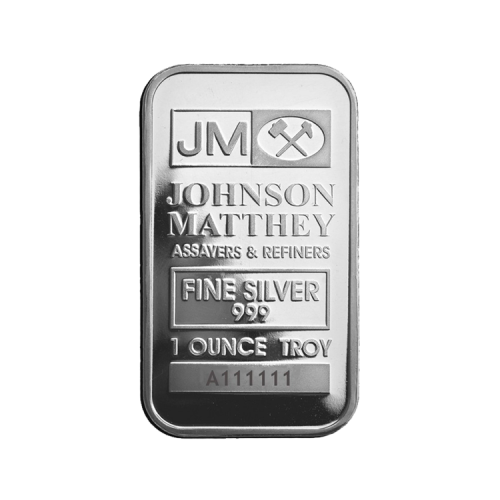 1 Troy ounce silver bars various melters front