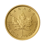 Obverse 1/10 troy ounce gold Maple Leaf coin