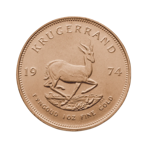 1 troy ounce gold Krugerrand coin front