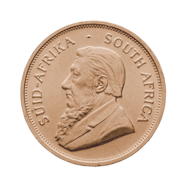 1 troy ounce gold Krugerrand coin back