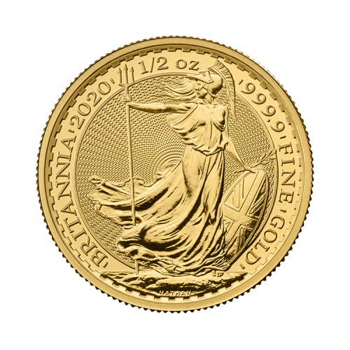 1/2 Troy ounce gold coin Britannia front