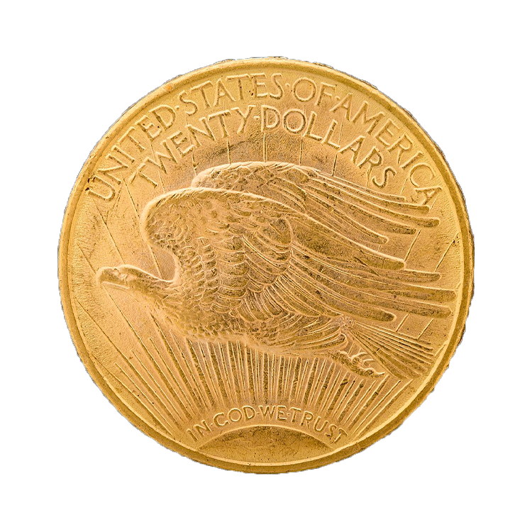 $20 gouden munt Double Eagle (St. Gaudens) voorkant