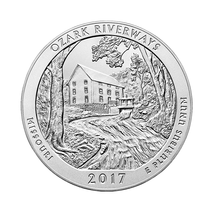 5 troy ounce zilveren munt divers voorkant