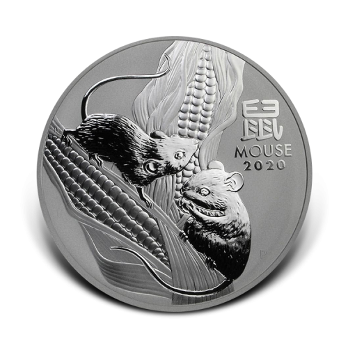 1 Kilogram silver coin Lunar 2020 front