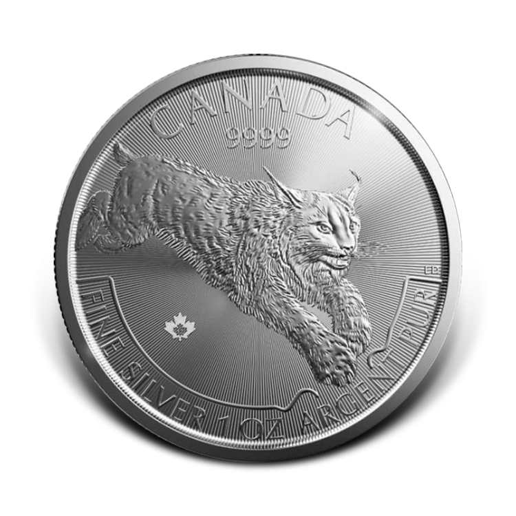 1 Troy ounce zilveren munt Lynx - Predator serie 2017 achterkant
