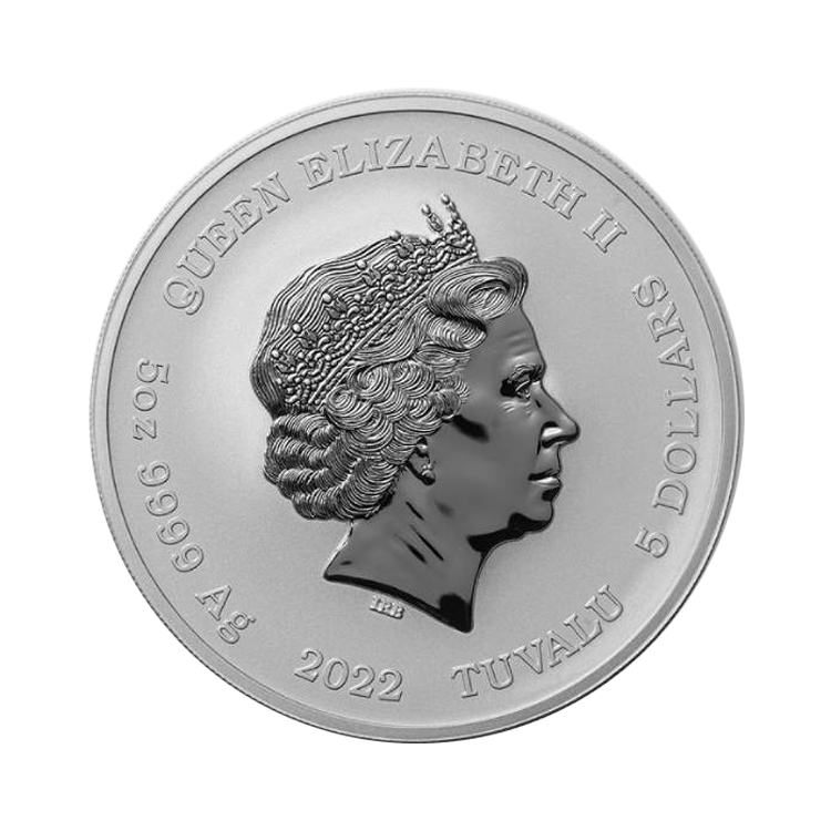 1 troy ounce silver coin gods of Olympus Hera 2022 antique back