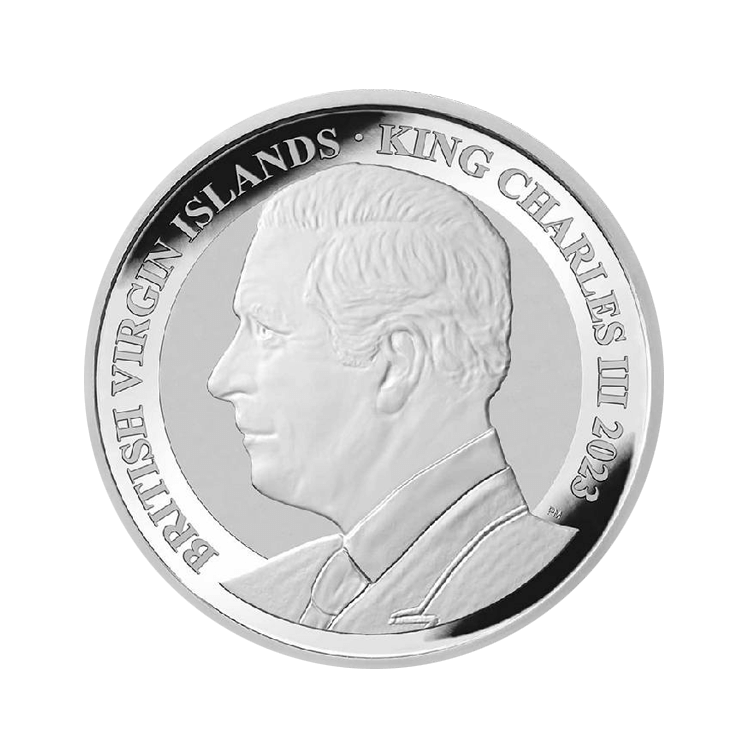 1 troy ounce zilveren munt Pegasus 2023 achterkant