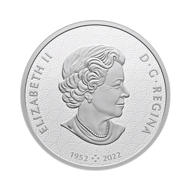 1 troy ounce zilveren  Jaar van de Draak munt 2024 Proof achterkant