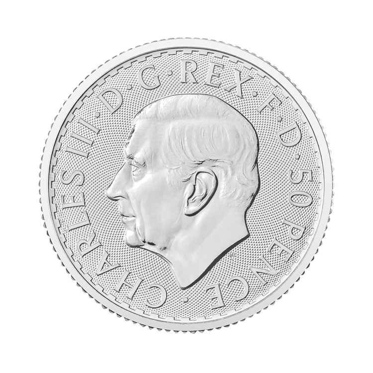 1/4 troy ounce silver coin Britannia 2024 back