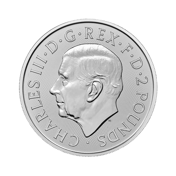 1 troy ounce zilveren Morgan Le Fay munt 2024 achterkant