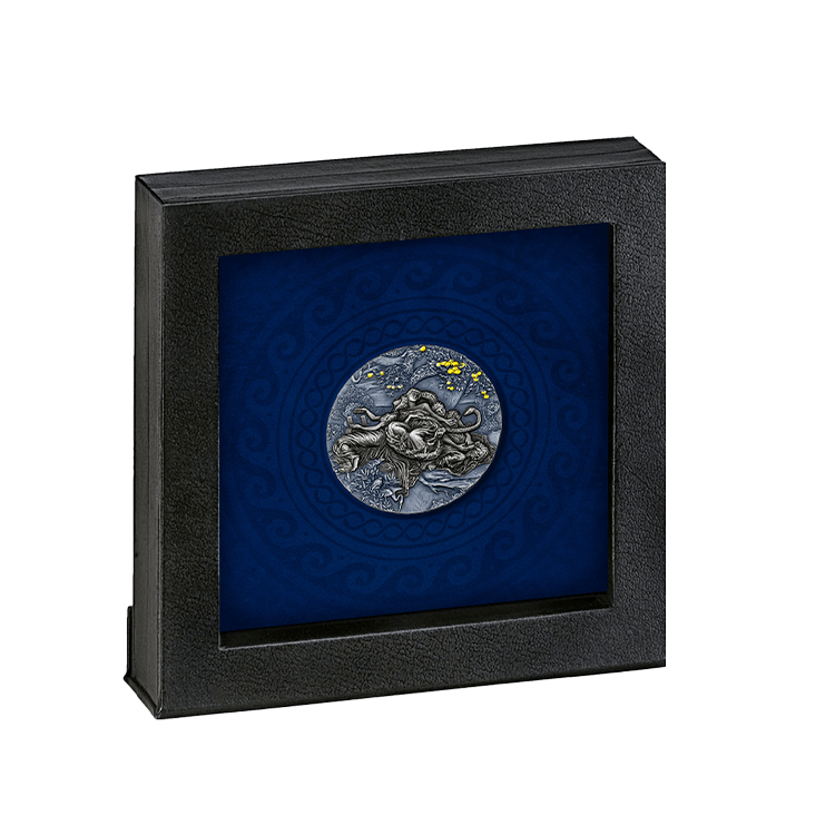 2 troy ounce zilveren munt Tuin der Hesperiden 2023 perspectief 2