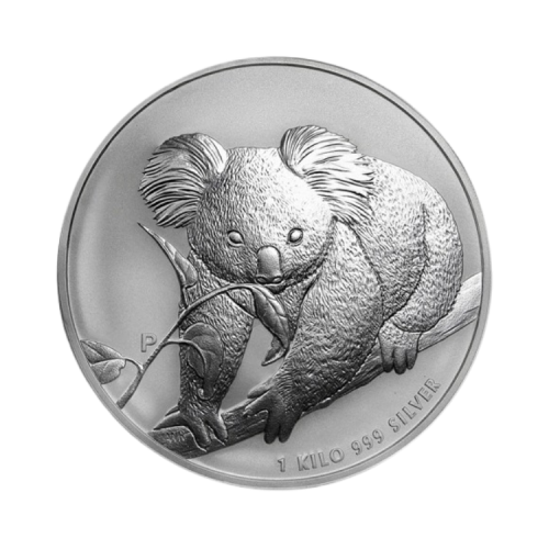 1 Kilo zilveren munt Koala 2010 voorkant