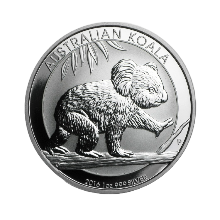 1 troy ounce zilver Koala munt 2016 voorkant