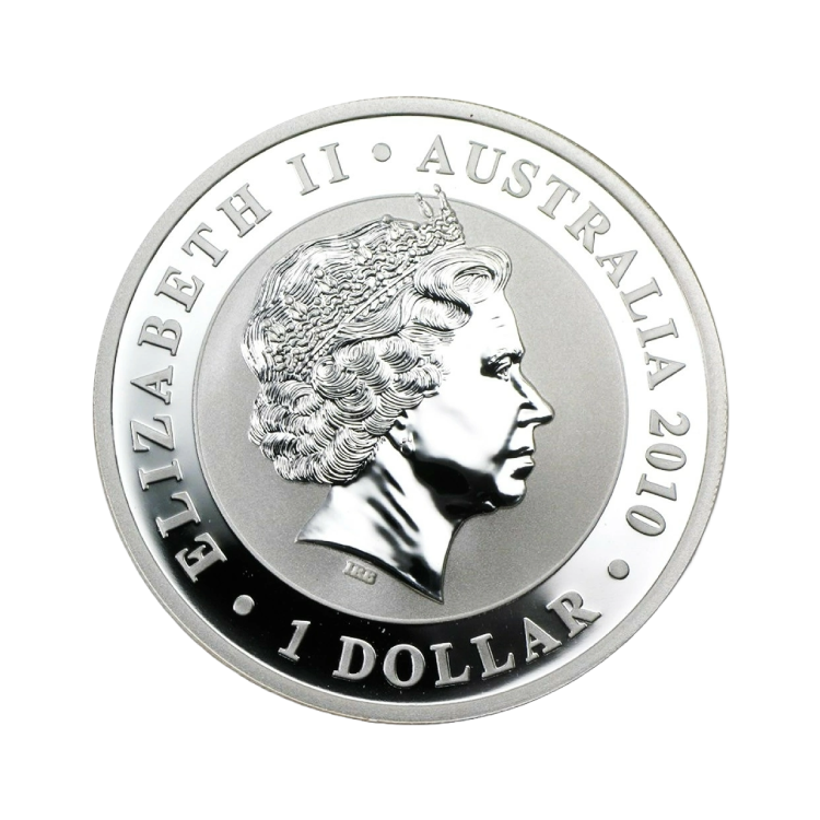 1 Troy ounce zilveren munt Koala 2010 achterkant
