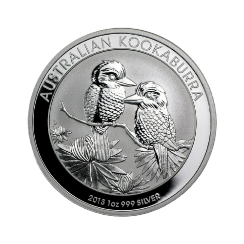 1 Troy ounce zilveren munt Kookaburra 2013 voorkant