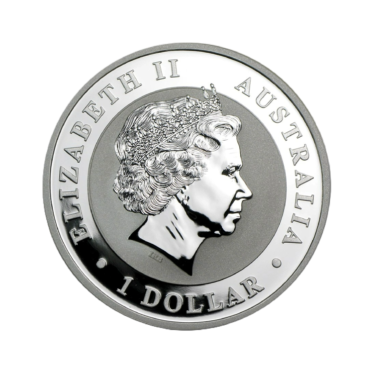 1 Troy ounce zilveren munt Kookaburra 2013 achterkant