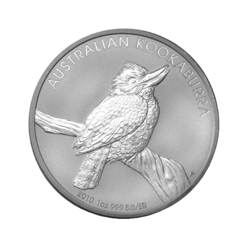 1 Troy ounce zilveren munt Kookaburra 2010 voorkant