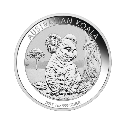 1 troy ounce zilver Koala munt 2017 voorkant