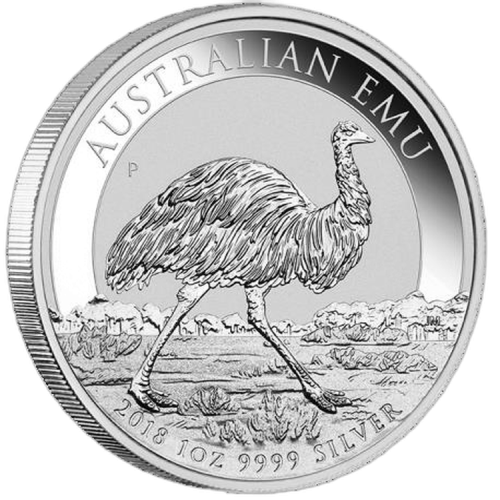 1 Troy ounce zilveren munt Emoe 2018 voorkant