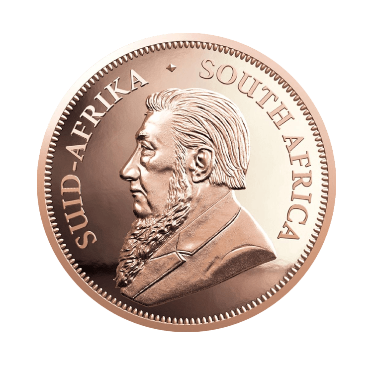 1/2 troy ounce gouden munt Krugerrand 2024 Proof achterkant